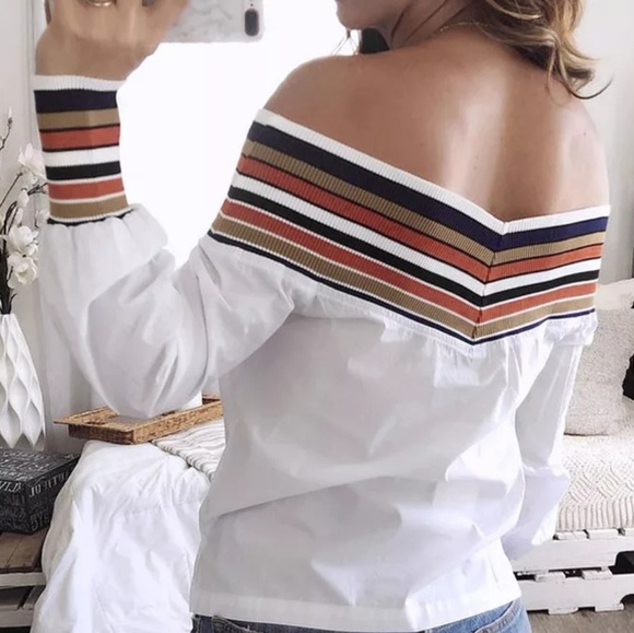 White off shoulder top - Picture 2 of 3